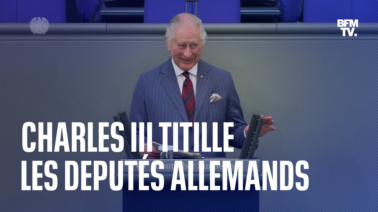 Foot: le roi Charles titille (en allemand) les députés du Bundestag