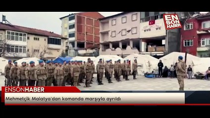 Mehmetçik Malatya'dan komanda marşıyla ayrıldı