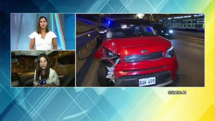 Taxista queda herido tras triple choque en Paseo de la República en San Isidro