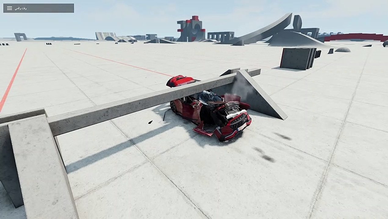 اختبار التصادم الحركة البطيئة 