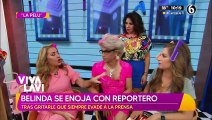 Belinda se enoja con reportero en aeropuerto tras altercado con fan