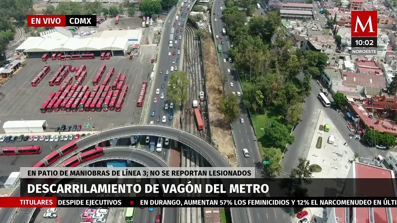 No hay afectaciones en servicio de la L3 del Metro pese a descarrilamiento de tren