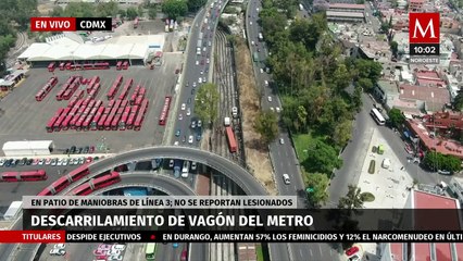 No hay afectaciones en servicio de la L3 del Metro pese a descarrilamiento de tren