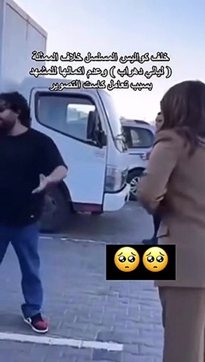 تعنيف ليالي دهراب لصناع مسلسل منزل 12