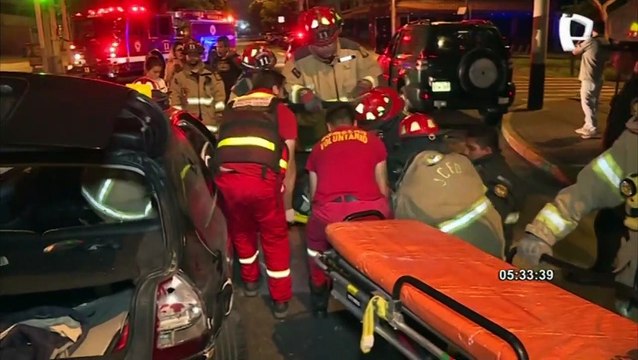 San Isidro: Una persona herida deja choque de dos autos en la av. Canaval y Moreyra