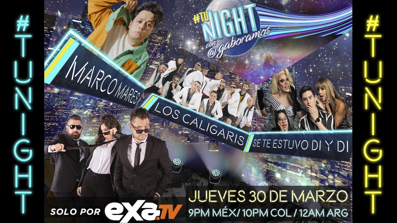Marco Mares, Se te Estuvo Di y Di y Los Caligaris en TuNight con Gabo Ramos