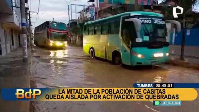 Lambayeque: cementerio inundado y pabellones a punto de colapsar tras las lluvias intensas