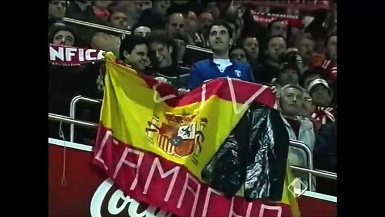 Uefa Cup 2004  Benfica vs Internazionale (1/8 finals, 1st leg) Italian commentary (1st half)