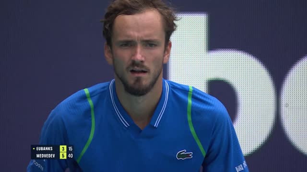 Miami - Medvedev, le braqueur d'Eubanks