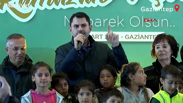 Bakan Kurum: 1 yıl sonra yeni Nurdağı ve yeni İslahiye'yi inşa edeceğiz