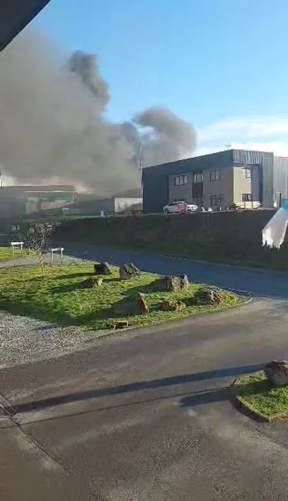 Trois bus de ramassage scolaire en feu sur le zoning de Marloie