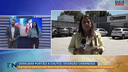 Adolescentes derrubam portões de casas na Grande Vitória
