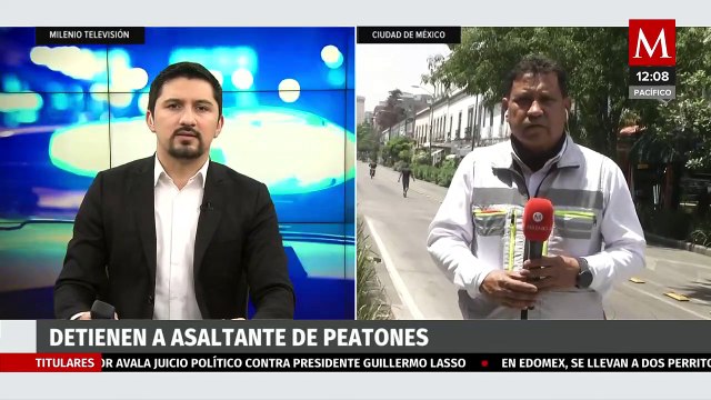 En CdMx, detienen a asaltante de peatones en Centro Histórico