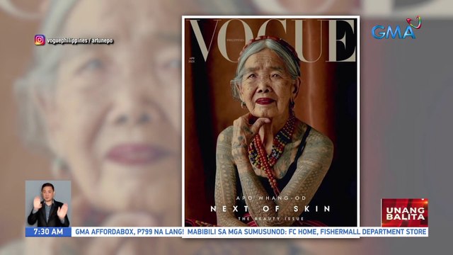 Apo Whang-od, tampok sa April cover issue ng isang fashion & lifestyle magazine | UB