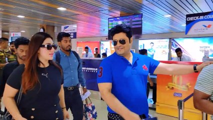 চিত্রনায়িকা অপু বিশ্বাস ও চিত্রনায়ক ফেরদৌস