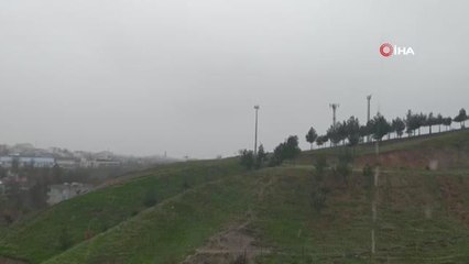 Mart sonu Diyarbakır'a kar yağdı