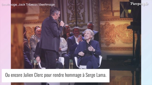 Claire Chazal d'une grande élégance pour recevoir Julie Gayet, sublime en total look noir, dans Le Grand Échiquier