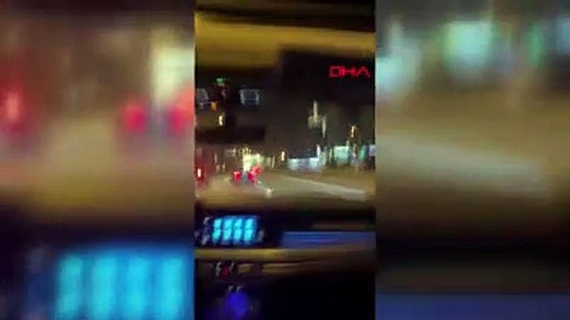 TEM'de makas atarak yarışan iki sürücü kamerada