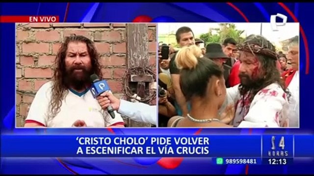 ‘Cristo cholo’ pide al alcalde de Lima le permita escenificar el vía crucis por Semana Santa