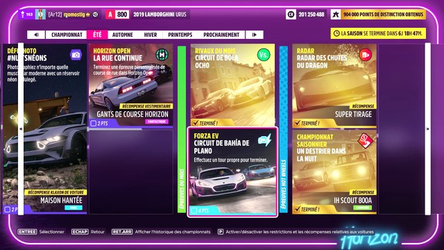 Forza Horizon 5 forza ev circuit de bahia de plano