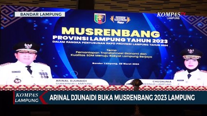 Arinal Djunaidi Buka Musyawarah Perencanaan Pembangunan 2023 Provinsi Lampung