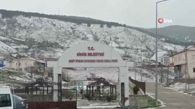 Sincikli vatandaşlar Mart ayının son gününe kar ile uyandı