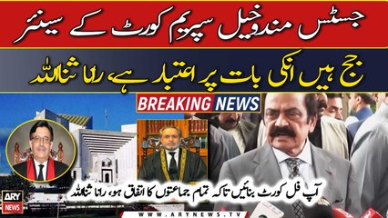 Justice Mandokhail is a senior judge of Supreme Court, his word is reliable says, Rana Sana