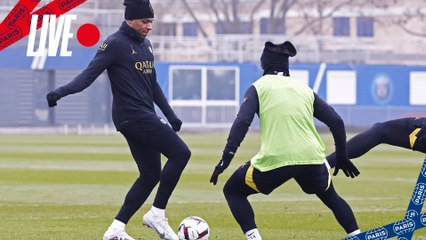 Replay : 15 minutes d'entraînement live avant Paris Saint-Germain - Olympique Lyonnais