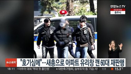 "호기심에"…새총으로 아파트 유리창 깬 60대 구속 기소