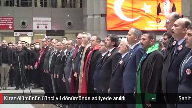 Şehit Savcı Mehmet Selim Kiraz ölümünün 8'inci yıl dönümünde adliyede anıldı