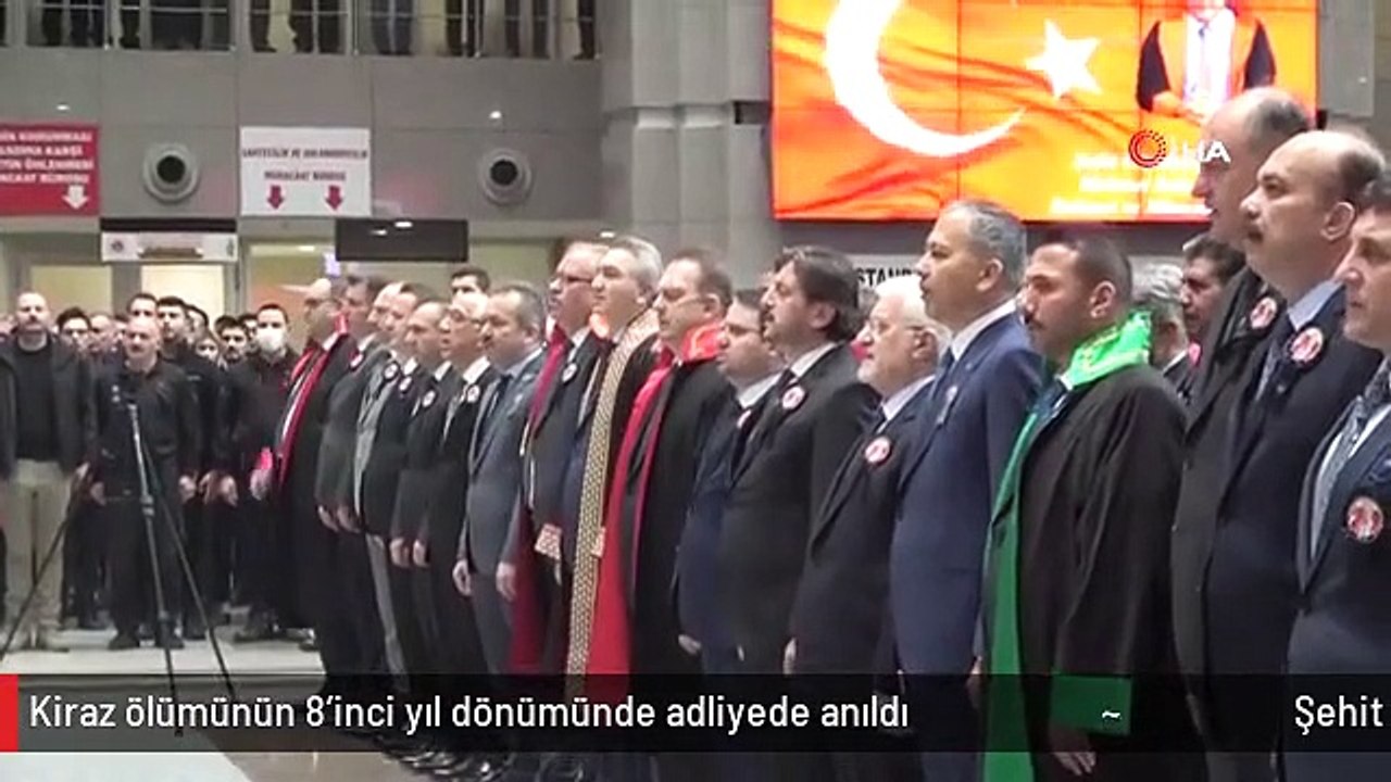 Şehit Savcı Mehmet Selim Kiraz ölümünün 8'inci yıl dönümünde adliyede anıldı