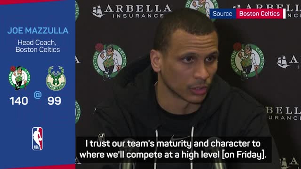 Mazzulla warns against complacency as Celtics chase Bucks