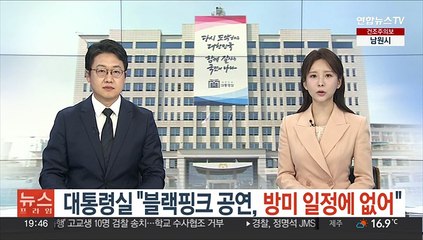 대통령실 "블랙핑크 공연, 방미 일정에 없어"