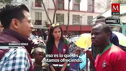 Migrantes rechazan albergue por estar a dos horas caminando de Tlalpan