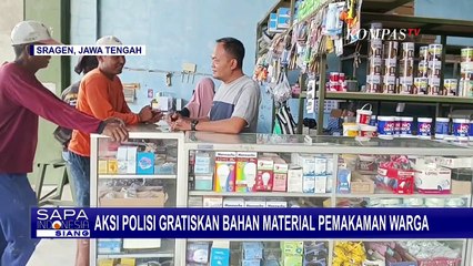 Viral! Aksi Polisi di Sragen Gratiskan Bahan Material Pemakaman Warga