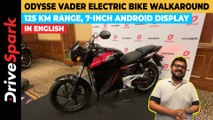 Odysse VADER Electric Bike Walkaround | 125 KM Range, 7-Inch Android Display | Punith Bharadwaj