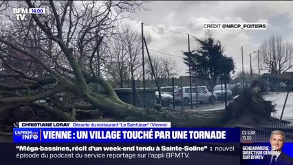 "C'était très impressionnant": une restauratrice témoigne de la tornade qui a touché un village dans la Vienne