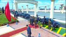لحظة وصل الرئيس السيسي لمسجد المشير طنطاوي لآداء صلاة الجمعة
