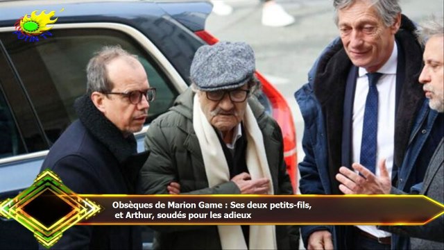 Obsèques de Marion Game : Ses deux petits-fils, et Arthur, soudés pour les adieux