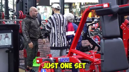 CRAZY GRANDMOTHER shocks PEOPLE in the gym Prank - Aesthetics in Public