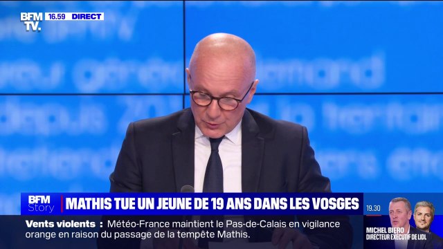 Tempête Mathis: un jeune homme de 19 ans meurt dans les Vosges, écrasé par un arbre