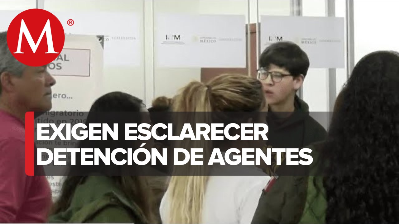 Protestan familiares de agentes migratorios señalados por la tragedia en INM Cd. Juárez