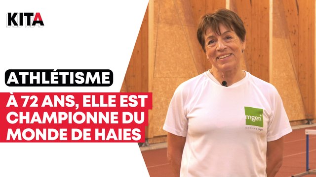 Mamie et championne du monde du 80 mètres haies !