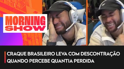 Neymar perde quase R$ 6 milhões em aposta e finge chorar em live
