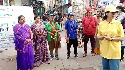 स्वच्छता मशाल मार्च का आयोजन