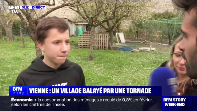 Tempête Mathis: J'étais au CDI, je regardais par la fenêtre et j'ai entendu un gros bruit , raconte Nolan, collégien dans la Vienne
