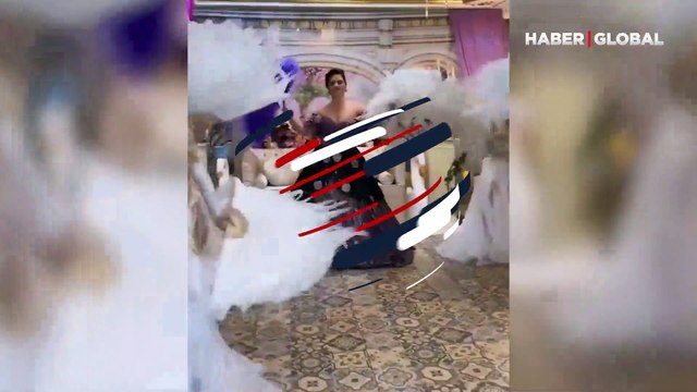 Kına gecesinde 11 farklı kıyafet giyen gelinin görüntüleri sosyal medyada viral oldu