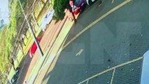 Câmera registra forte colisão na Avenida Brasil