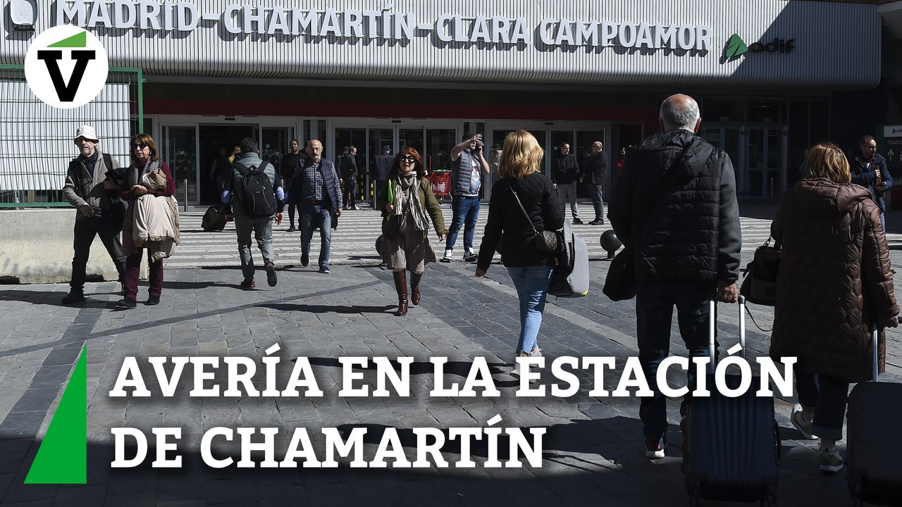 Suspendida la circulación de trenes en la estación de Chamartín por una avería en las vías