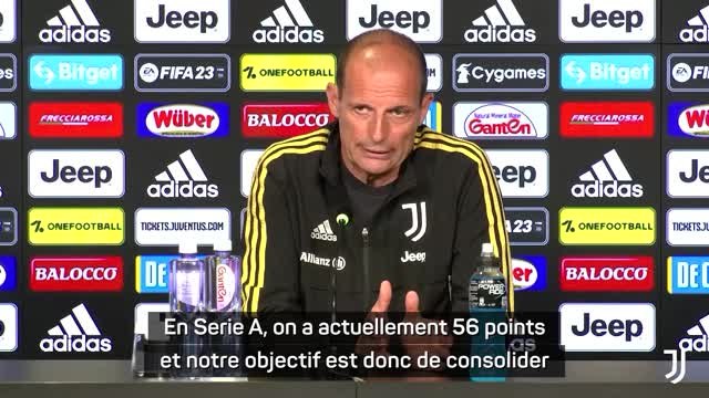 Juventus - Allegri : Consolider cette deuxième place qu'on a obtenue sur le terrain